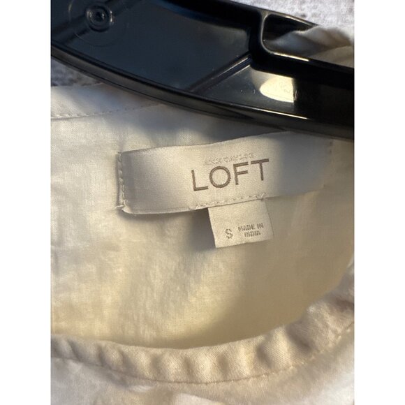 Loft Embroidered 100% Cotton Dress Size S - Picture 2 of 3